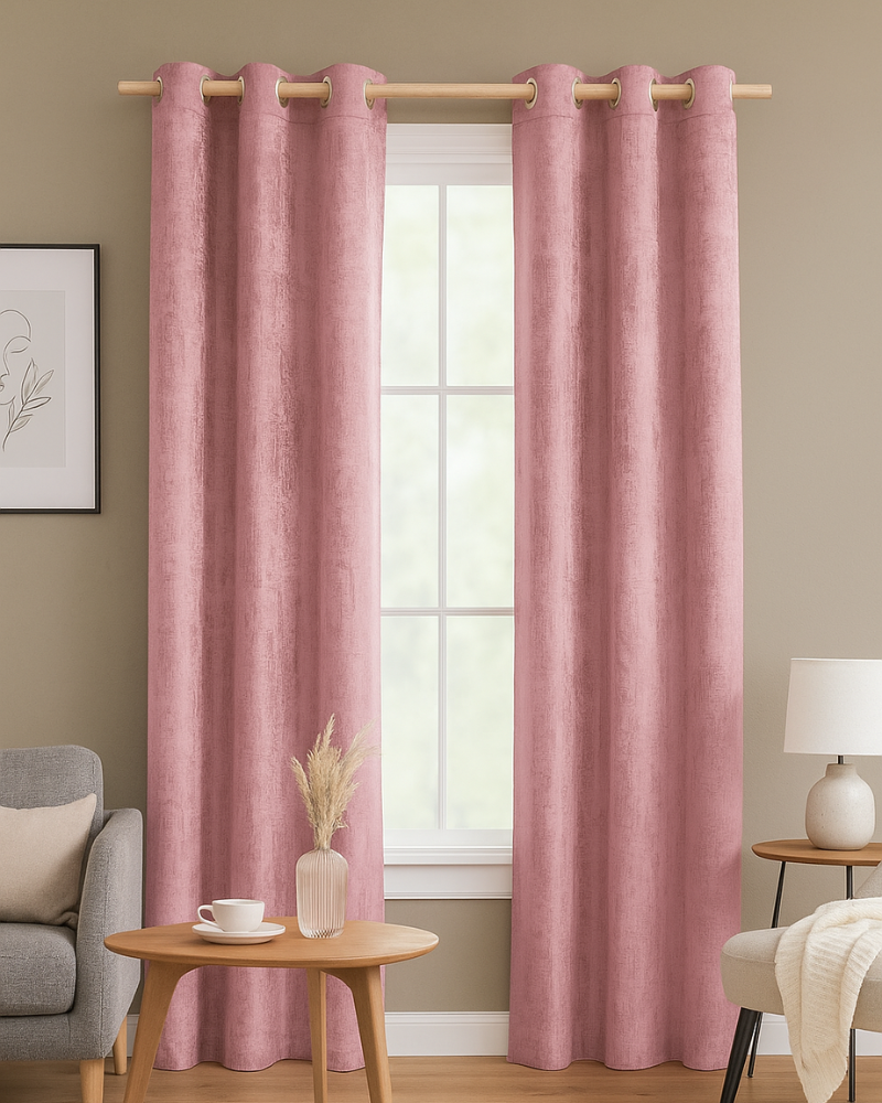 Solid Eyelet Curtain