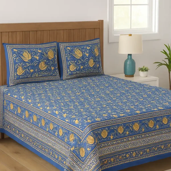 Neelkamal Royale – Glace-Cotton Bedsheet Set