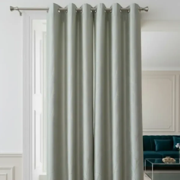 Sage Green Eyelet Curtains
