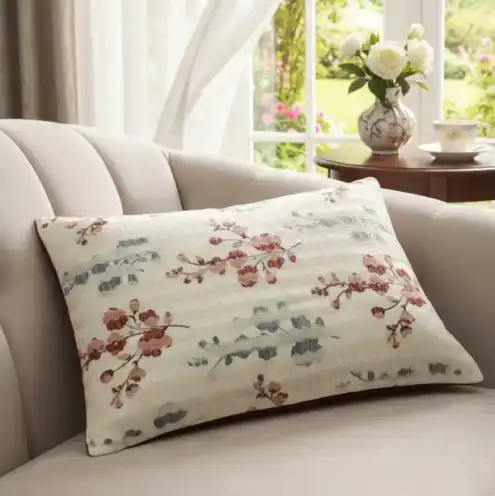 FLORAL FLAIR Reversible Jacquard Cushion Cover