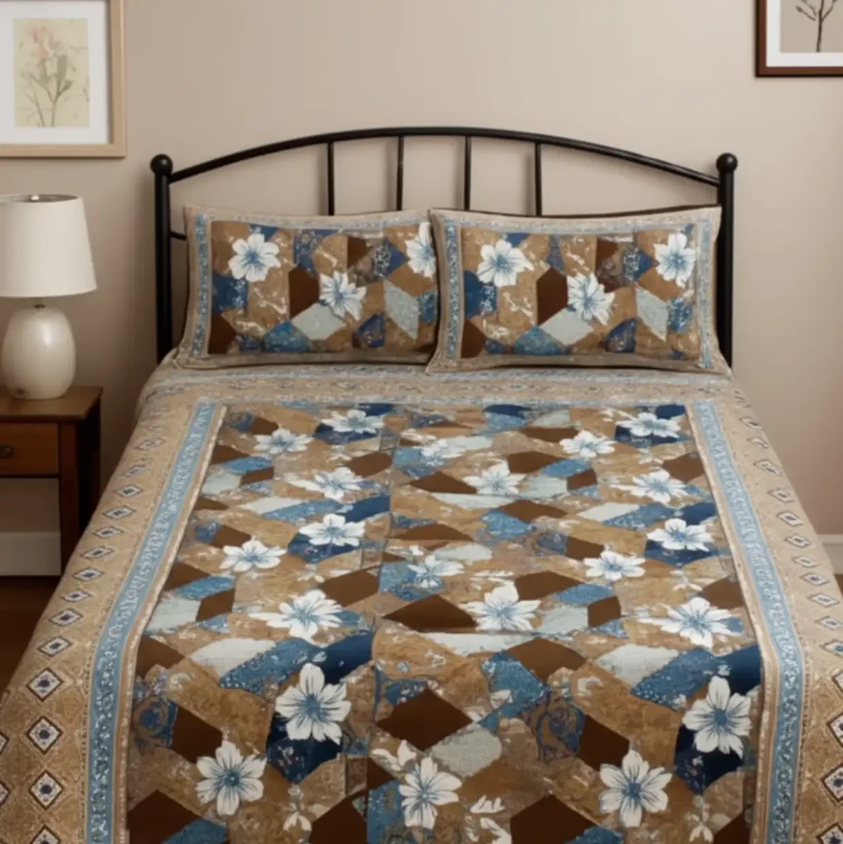 FloraPatch Glace Cotton Sheet Set - Image 1