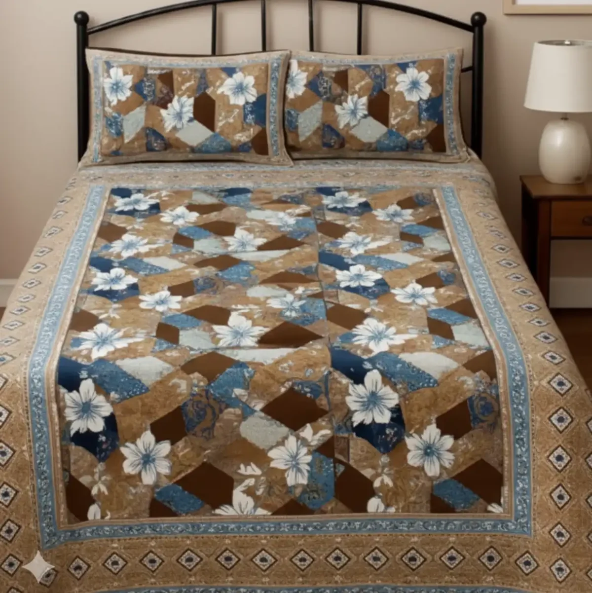 FloraPatch Glace Cotton Sheet Set - Image 3