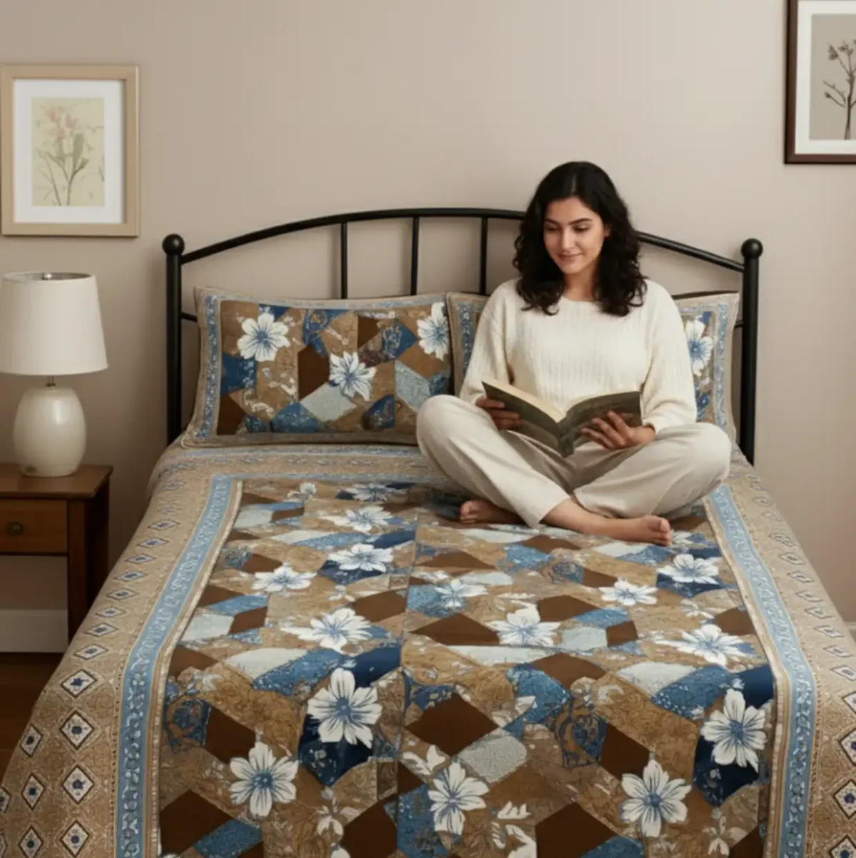 FloraPatch Glace Cotton Sheet Set - Image 4