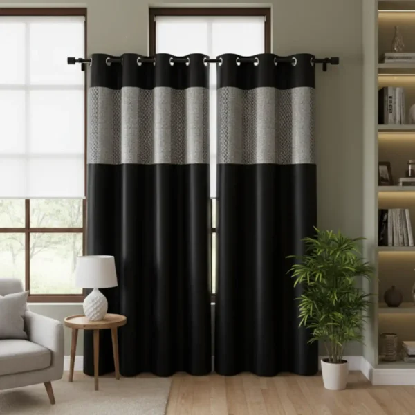 Luxe Block-Color Blackout Curtains