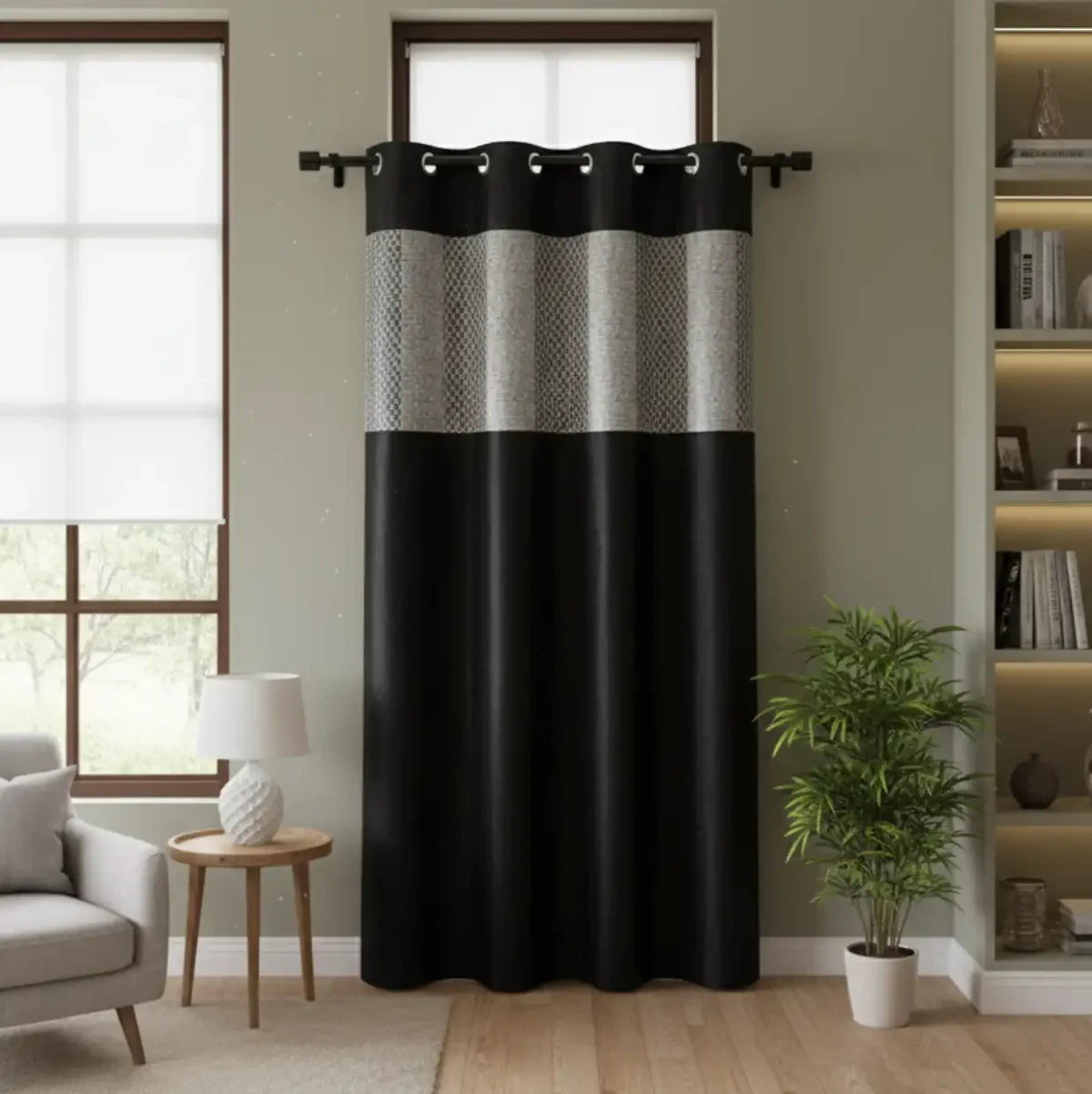 Luxe Block-Color Blackout Curtains - Image 2