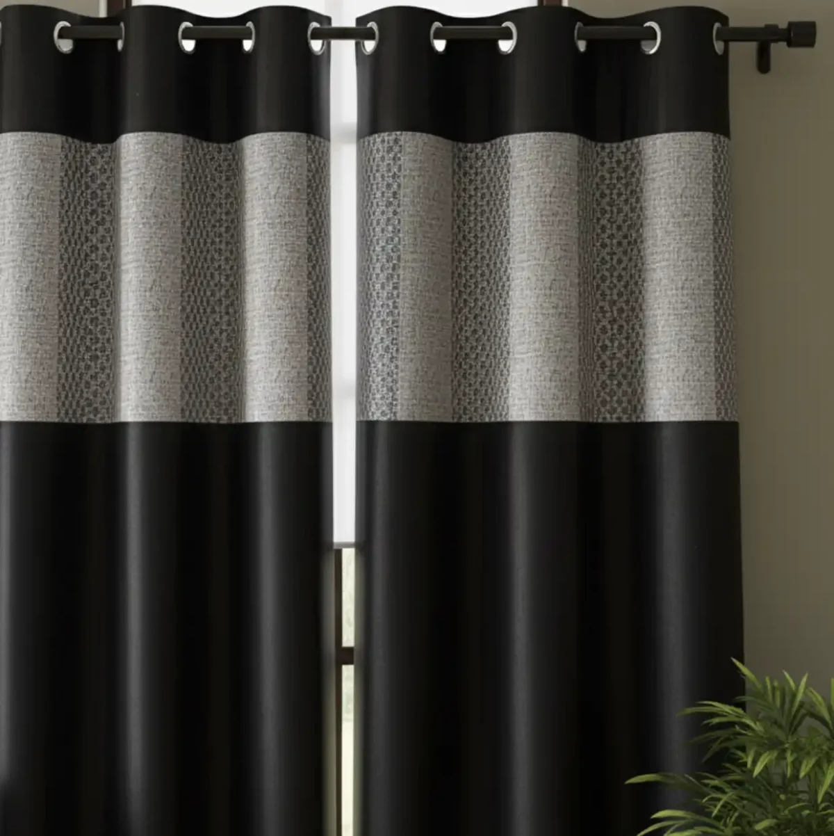 Luxe Block-Color Blackout Curtains - Image 3